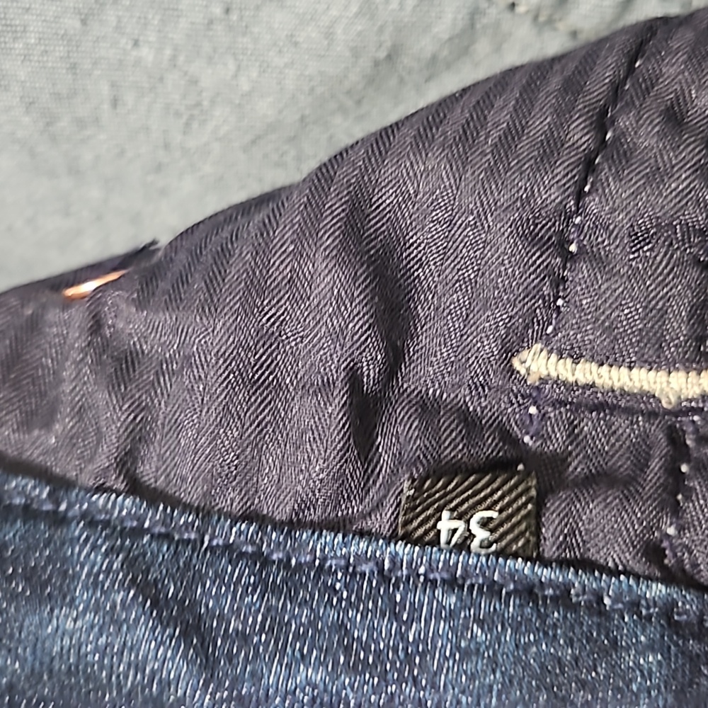 7 for all mankind Kimmie bootcut jeans b(air) denim stretch high rise size 34 - Picture 5 of 6